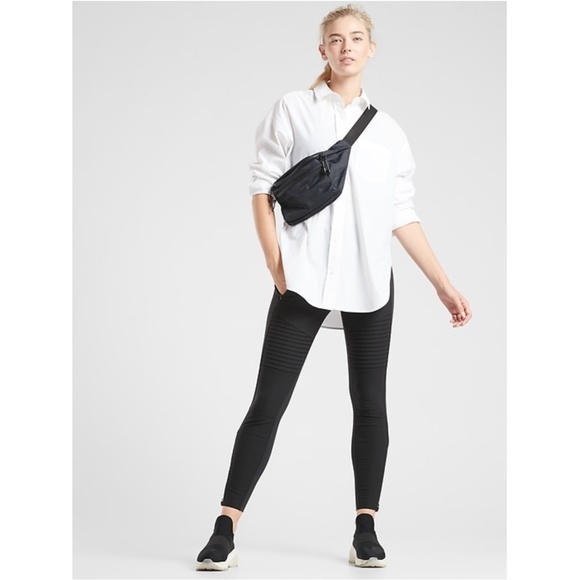 NWT Athleta Headlands Hybrid Moto Tight Black - Picture 6 of 6